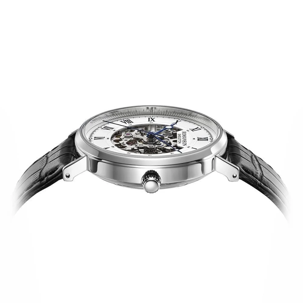 Romanson Leather Strap Automatic Watch for Men - Image 5