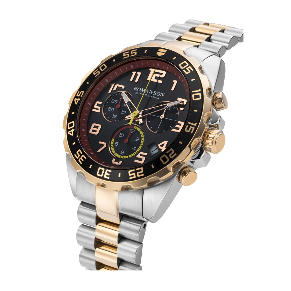 Romanson Black Dial Analog Stainless Steel Strap Watch for Men - Image 13