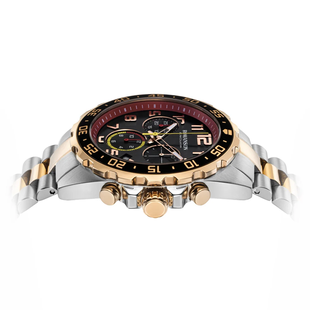 Romanson Black Dial Analog Stainless Steel Strap Watch for Men - Image 14