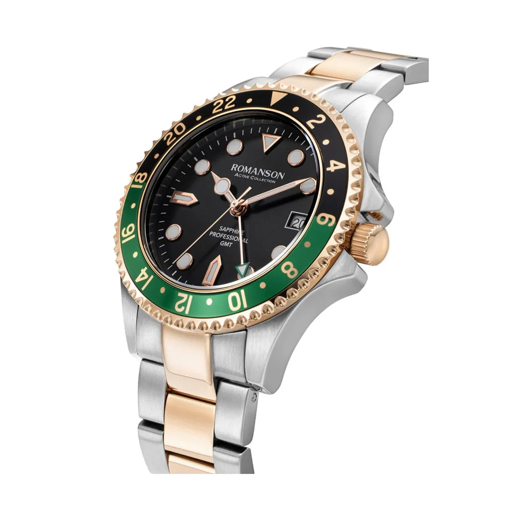 Romanson Black Dial Analog Stainless Steel Strap Watch for Men - Image 19