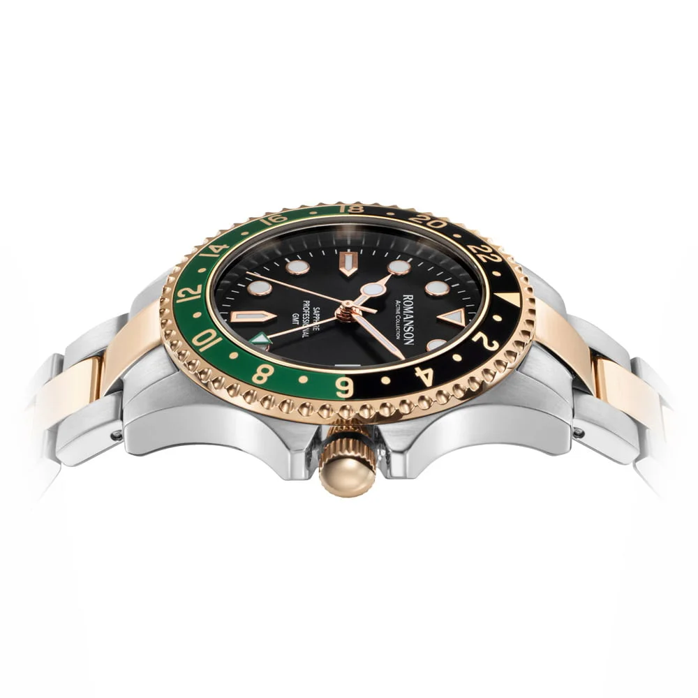 Romanson Black Dial Analog Stainless Steel Strap Watch for Men - Image 20