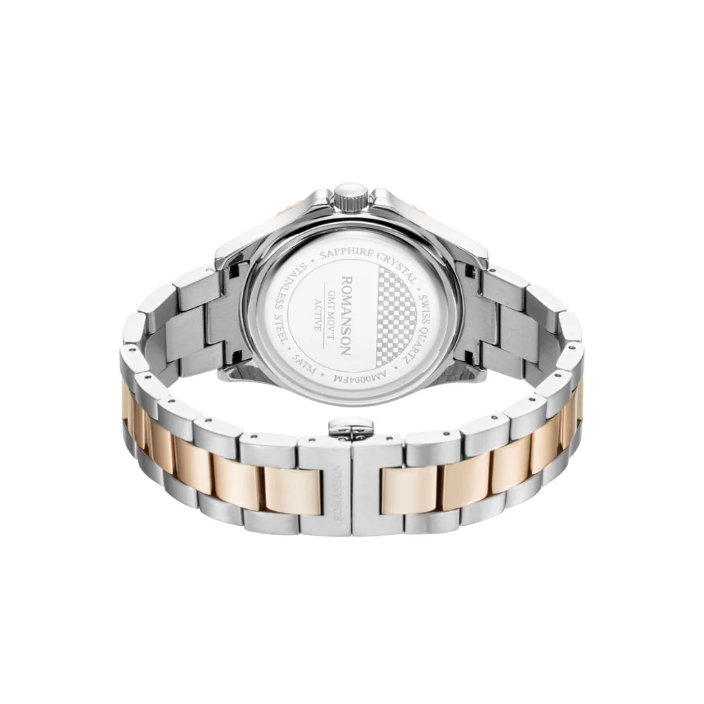 Romanson Black Dial Analog Stainless Steel Strap Watch for Men - Image 21
