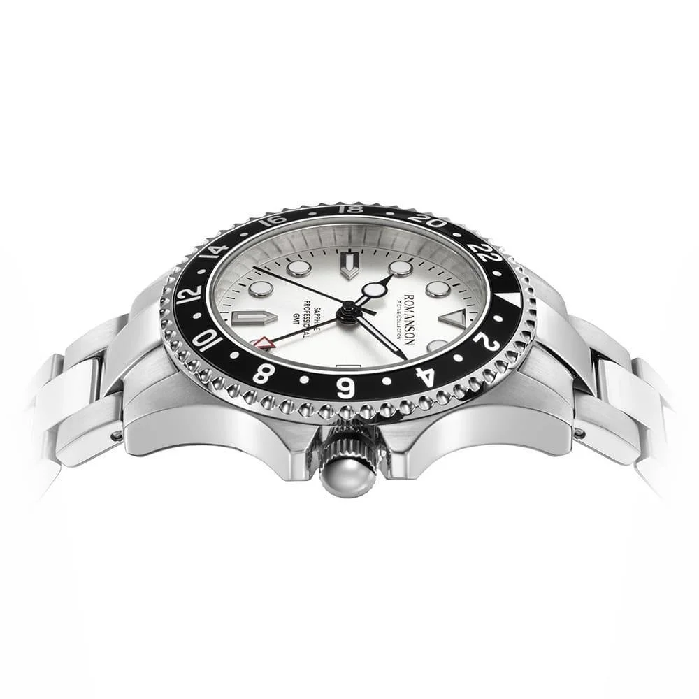 Romanson Black Dial Analog Stainless Steel Strap Watch for Men - Image 10