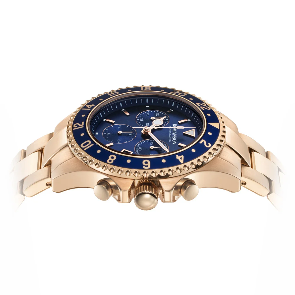 Romanson Black Dial Stainless Steel Strap Chronograph Watch for Men - Image 19