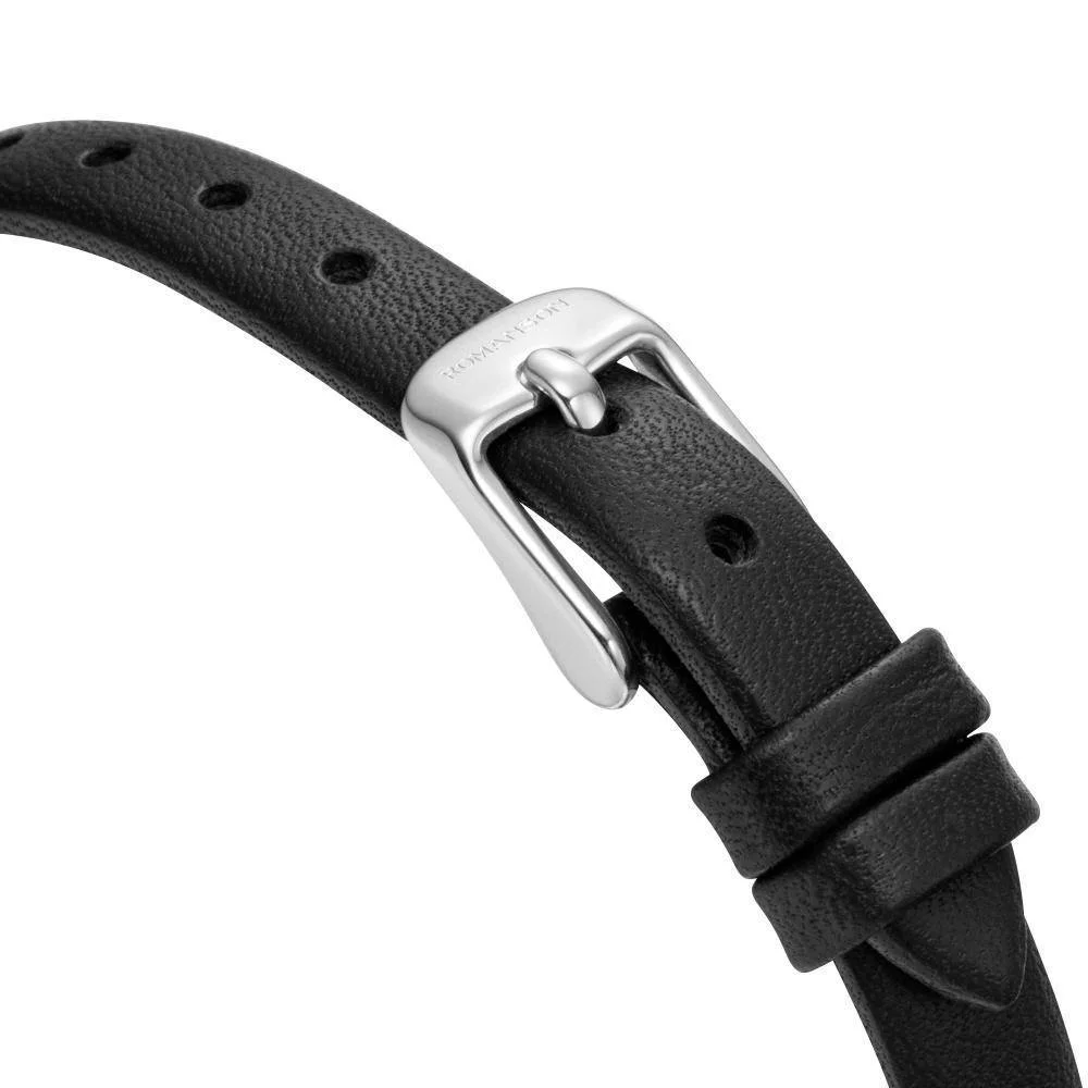 Romanson White Dial Leather Strap Analog Watch for Women - Image 6