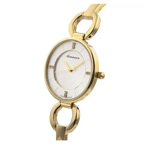 Romanson Black Dial Analog Stainless Steel Strap Watch for Women - Image 4